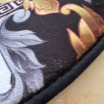 Gold Luxury Round Carpets Living Bedroom Area Rug Room Bedside Chair Mat European Style Home Decor Carpet Tatami Anti-Slip Mat photo review