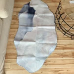 Custom Modern Geometric Rug: Polyester Comfort, Washable Style! photo review