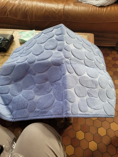 Luxurious Microfiber Pebble Mat for Stylish Home Comfort photo review