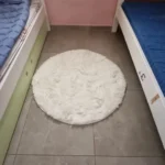 Soft Plush Rugs for Kids Bedroom Play Mat Home Decor Circular Fluffy Carpet for Baby Room Floor Rugs White Rug for Nursery Round photo review