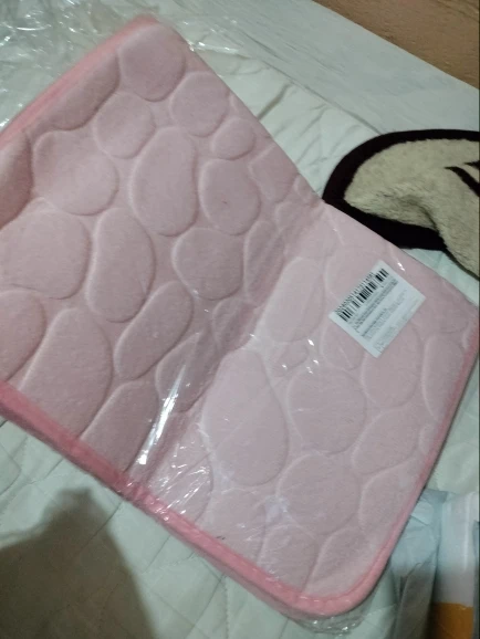 Luxurious Microfiber Pebble Mat for Stylish Home Comfort photo review