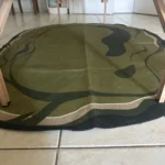 Soft Minimalist Geometric Rug - Modern Polyester Comfort photo review