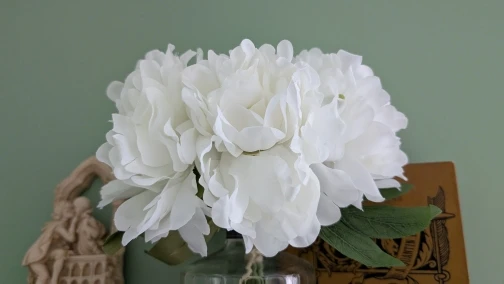 Elegant 5-Piece Hydrangea & Peony Bouquet for Home Decor photo review
