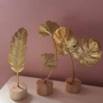 Elegant Nordic Gold Ginkgo Leaf Sculpture for Chic Decor photo review