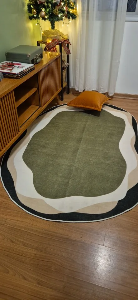 Customizable Geometric Rectangle Carpet – Soft & Minimalist Decor photo review