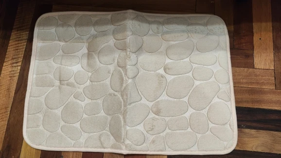 Luxurious Microfiber Pebble Mat for Stylish Home Comfort photo review