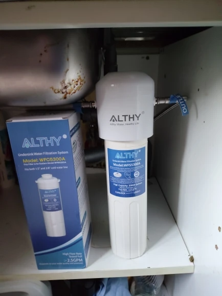 ALTHY Under Sink Drinking Water Filter Purifier -NSF/ANSI Certified Direct Connect Under Counter Drink Water Filtration System photo review