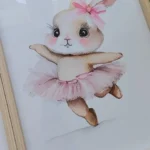 Whimsical Ballerina Bunny Canvas Set for Girls' Rooms photo review