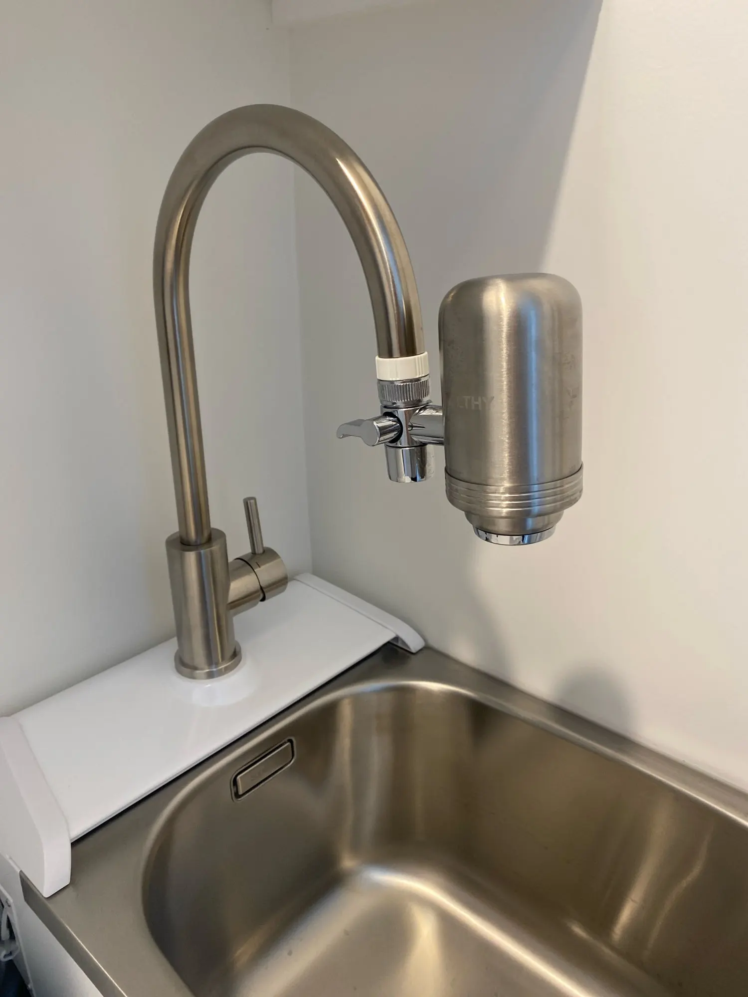 ALTHY Stainless Steel Faucet Tap Water Filter Purifier System, NSF Certified Reduces Lead, Chlorine & Bad Taste Kitchen photo review