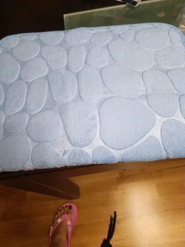 Luxurious Microfiber Pebble Mat for Stylish Home Comfort photo review