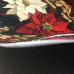 Christmas Poinsettia Floral Kitchen Mat Decor Non-Slip Laundry Room Mats Hallway Balcony Rugs Bedroom Mat Christmas Decorations photo review