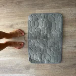 Luxurious Microfiber Pebble Mat for Stylish Home Comfort photo review