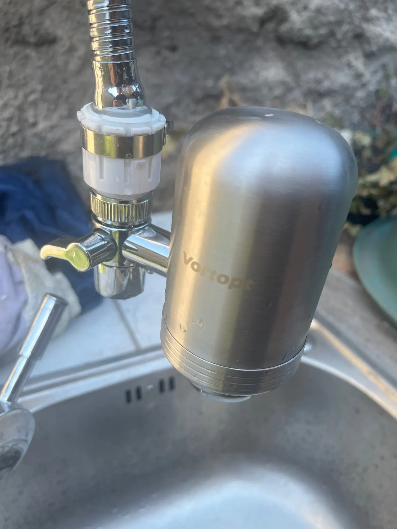 HOMFISH Stainless Steel Faucet Tap Water Filter Purifier System, NSF Certified Reduces Lead, Chlorine & Bad Taste Kitchen photo review