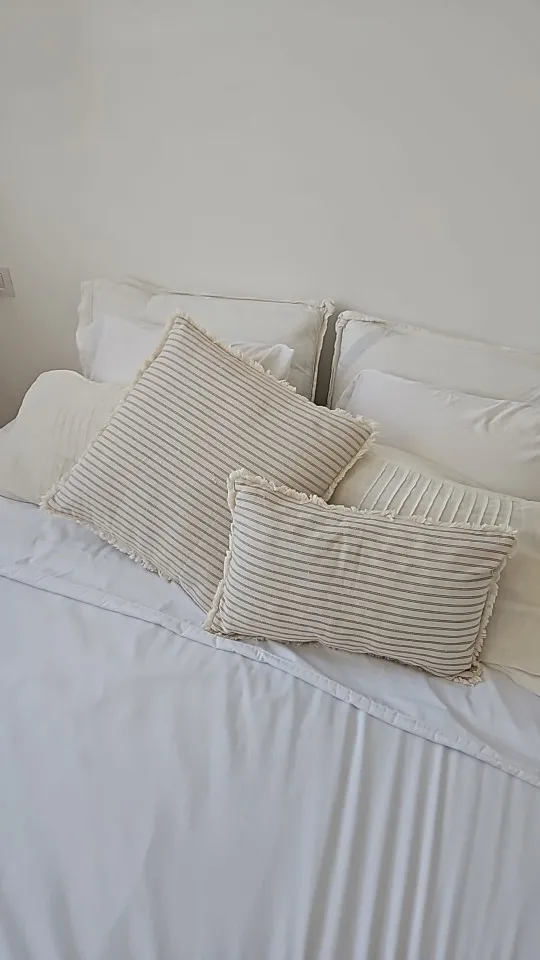 Cozy Striped Throw Pillow Cover - Stylish Home Decor Accent photo review