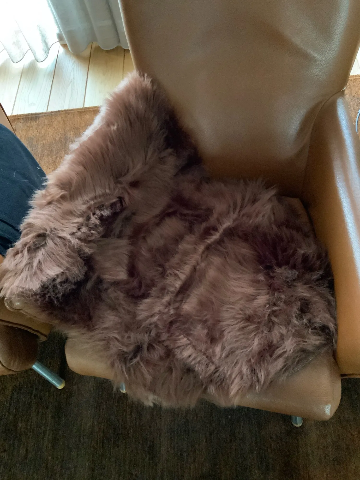 Luxurious Anti-Slip Faux Fur Area Rug - 2 x3 ft Comfort photo review