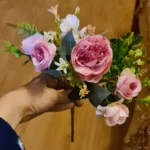 Luxurious Autumn White Silk Roses Bouquet for Timeless Elegance photo review