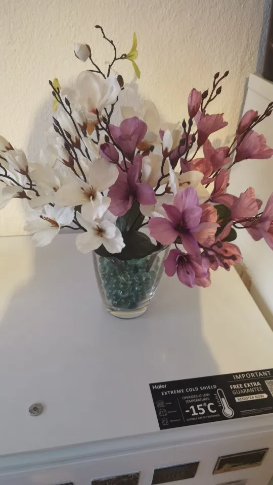 Vibrant 20-Head Artificial Magnolia Bouquet for Timeless Elegance photo review