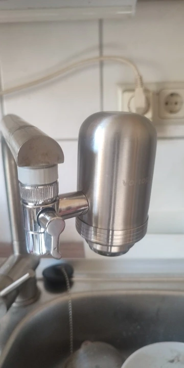 HOMFISH Stainless Steel Faucet Tap Water Filter Purifier System, NSF Certified Reduces Lead, Chlorine & Bad Taste Kitchen photo review