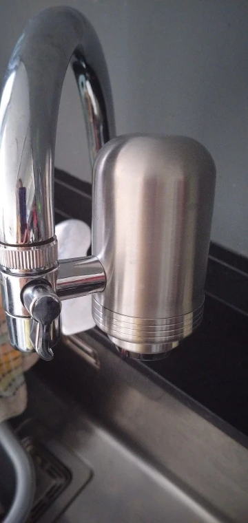 HOMFISH Stainless Steel Faucet Tap Water Filter Purifier System, NSF Certified Reduces Lead, Chlorine & Bad Taste Kitchen photo review