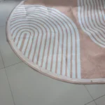 VIKAMA Round Summer Rug Coffee Table Sofa Cushion Living Room Bedroom Study Floor Mat Bedside Rug Easy to Clean Home Decoration photo review