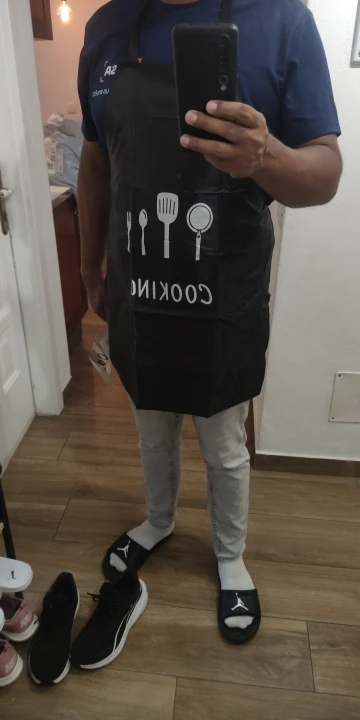 Stylish Cotto Linen Striped Apron - Stain-Resistant Comfort photo review