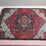 VIKAMA Crystal Velvet Boho Persian Rug Pattern Hallway Carpet Anti-Slip Long Strip Cushion Bedroon Mat Welcome Doormat photo review