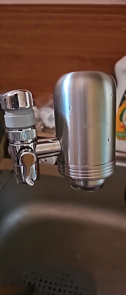 HOMFISH Stainless Steel Faucet Tap Water Filter Purifier System, NSF Certified Reduces Lead, Chlorine & Bad Taste Kitchen photo review