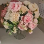 Luxurious Autumn White Silk Roses Bouquet for Timeless Elegance photo review