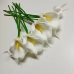 Elegant White Calla Lily Bouquets - Set of 3, 5, or 10 photo review