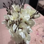 Elegant Magnolia Silk Flower Set - 5 Forks, 20 Heads for Home Decor photo review