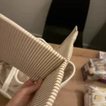 Multifunctional Mommy Bag Cotton Rope Diaper Bag Travel Portable Handbag Multifunctional Baby Products Organizer Basket photo review