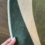 Soft Minimalist Geometric Rug - Modern Polyester Comfort photo review