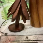 Eco-Friendly Bamboo Tree Trivets - 4 PCS Heat-Resistant Set photo review