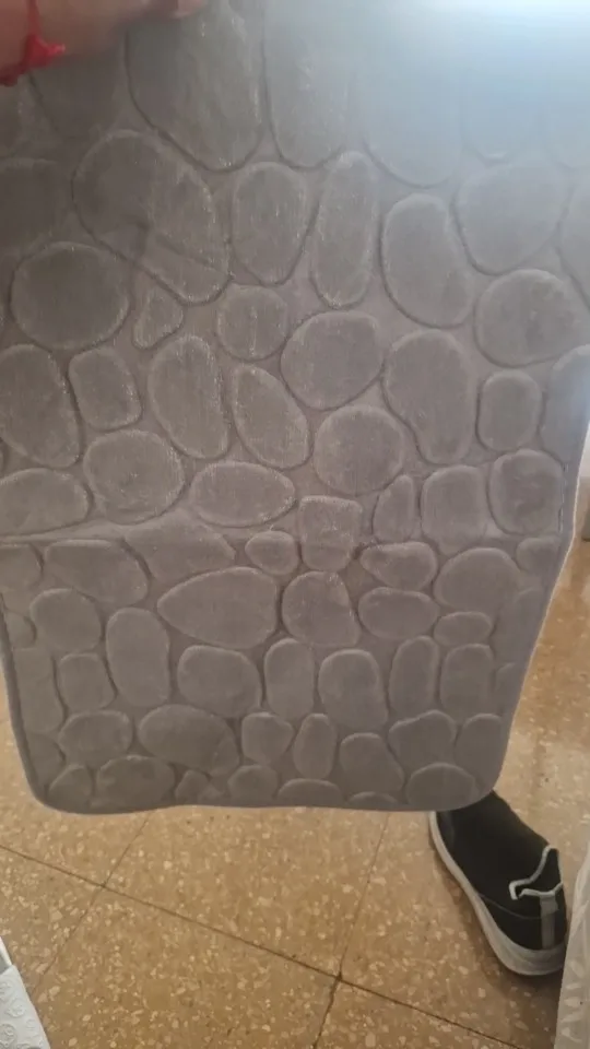Luxurious Microfiber Pebble Mat for Stylish Home Comfort photo review