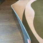 Soft Minimalist Geometric Rug - Modern Polyester Comfort photo review