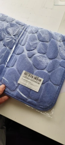 Luxurious Microfiber Pebble Mat for Stylish Home Comfort photo review