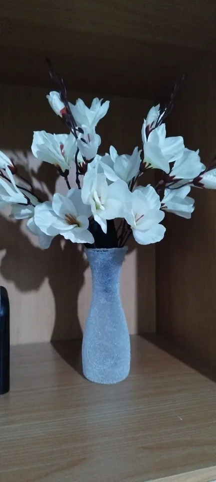 Elegant Magnolia Silk Flower Set - 5 Forks, 20 Heads for Home Decor photo review