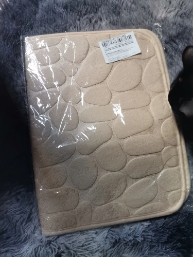 Luxurious Microfiber Pebble Mat for Stylish Home Comfort photo review