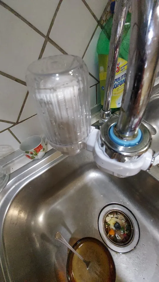 Small Faucet Tap Water Purifier Physical Filtering for Home Kictchen One Filter Element Removable Washable Filter Water Purifier photo review