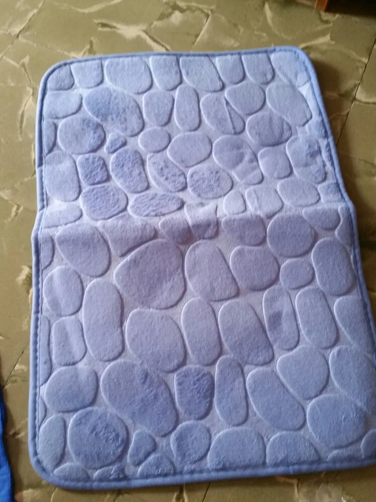 Luxurious Microfiber Pebble Mat for Stylish Home Comfort photo review