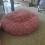 Cozy Round Plush Dog & Cat Bed for Ultimate Warmth & Style photo review