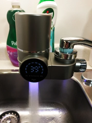 A01M Faucet Water Filter, LED Display Water Purifier to Reduce Lead, Chlorine & Heavy Metals, Sink Water Filter photo review