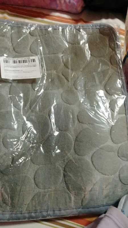 Luxurious Microfiber Pebble Mat for Stylish Home Comfort photo review