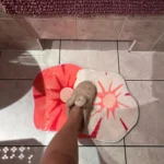 Elegant Floral Bathroom Rug - Soft, Stylish Comfort Awaits photo review