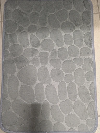 Luxurious Microfiber Pebble Mat for Stylish Home Comfort photo review