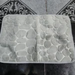 Luxurious Microfiber Pebble Mat for Stylish Home Comfort photo review