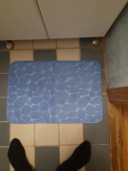 Luxurious Microfiber Pebble Mat for Stylish Home Comfort photo review