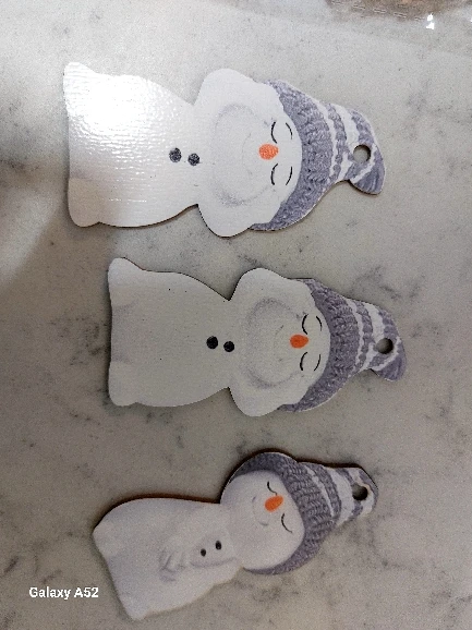 Cute Snowman Christmas Tree Pendants - Winter Decor Set photo review