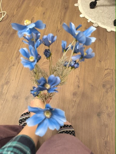 Elegant White Chamomiles Silk Flower - 60 cm Daisy Décor photo review