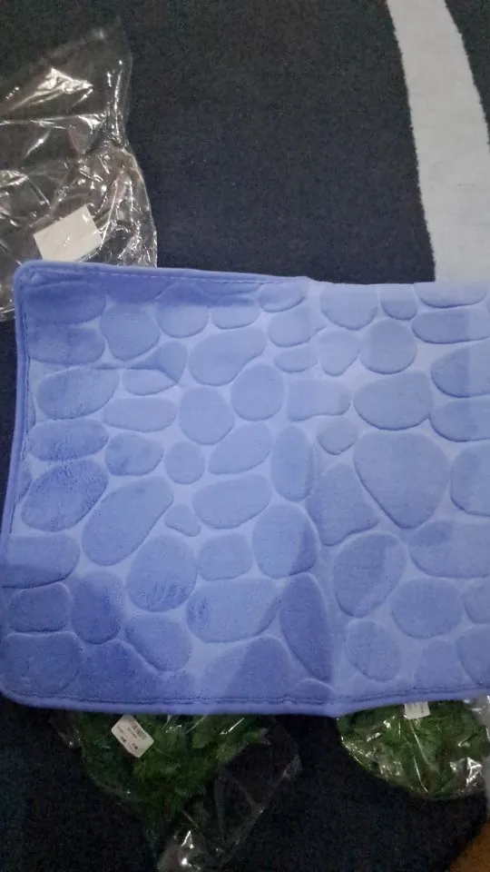 Luxurious Microfiber Pebble Mat for Stylish Home Comfort photo review